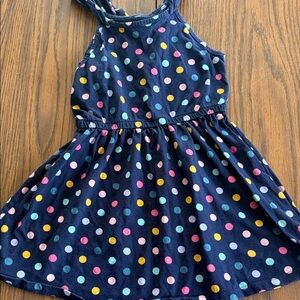 GAP Navy Polka Dot Halter Dress - Multi Colored Dots 6/7